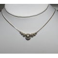 SN#004 LADIES STERLING SILVER FASHION NECKLACE 